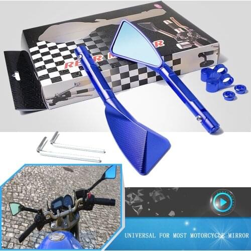 Universal Motorcycle Mirror Aluminum Side Rearview Mirrors Motorbike For Yamaha FZ1 FZ-25 FJ09 FZ09 FZ6 FZ-6 FZ6N FZ6S FAZER FZ8