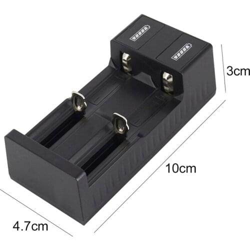 USB Port Dual Slot Universal Battery Charger For 3.7V 18650 26650 14500 Li-ion