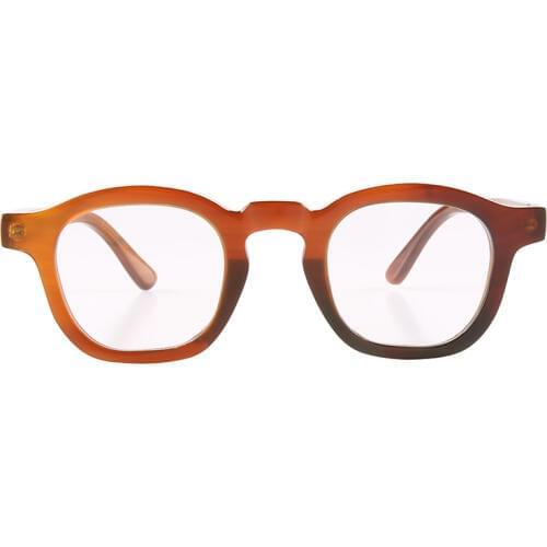 Japanese Korean fashion classic square butterfly brown coffee hand made natural horn glasses eyeglasses spectacles sunglasses