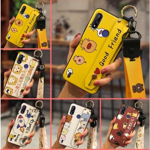 For Woman Durable Phone Case For Itel A36 Anti-knock TPU Wrist Strap New Arrival Cover Phone Holder