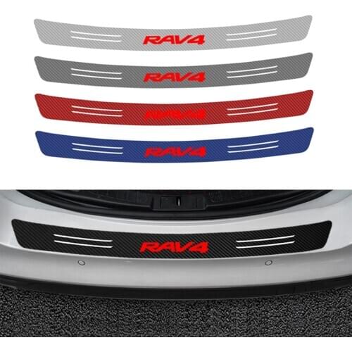 1Pcs Car Styling universal Car Trunk Rear Bumper Anti-Kicked Scratch Protection Sticker FOR Toyota RAV4 2015-2020 Car Styling