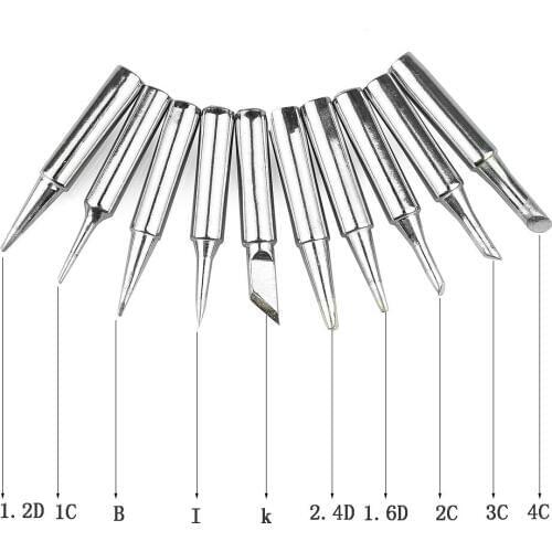 High quality 10pcs/set Lead-free Solder Screwdriver Iron Tip 900M For Hakko Rework Soldering Station Tool