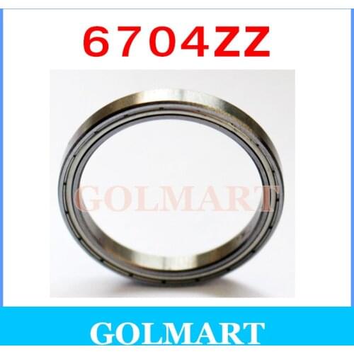 20pcs/lot 20*27*4 20x27x4 mm 6704ZZ 61704ZZ Thin Section metal shielded steel radial ball bearing