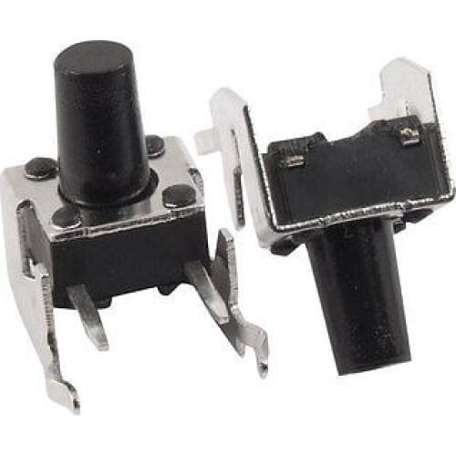 20PCS Right Angle Momentary Tact Tactile Push Button Switch Non Lock 6x6x4.3/4.5/5/5.5/6/6.5/7/7.5/8/8.5/9/9.5/10/11/12/13mm