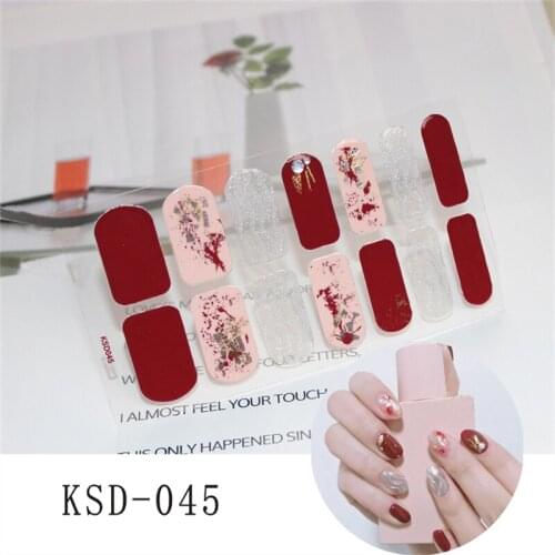 3D Color Bronzing Laser Christmas Nail Sticker Fashion Nail Polish Self-Adhesive Nail Art Decoration WomenS Salon DIY Nail Art