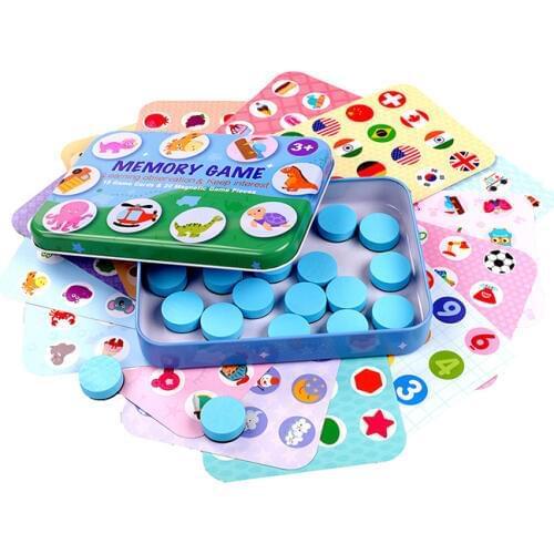 Kids Wooden Memory Match Chess Game Children Early Educational Puzzles Logical Thinking Training Puzzles Game Toy For Children