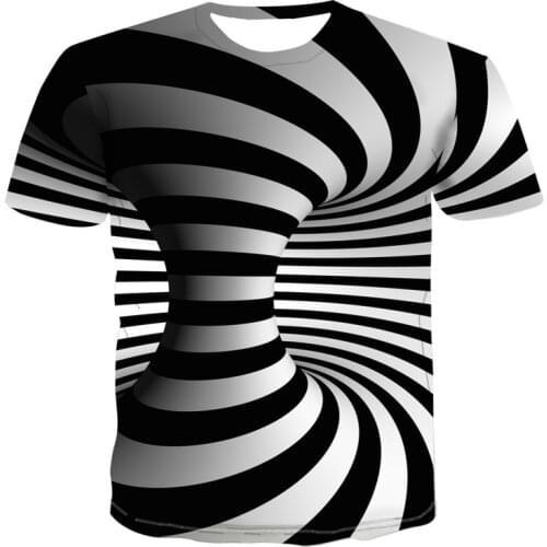 2021 Summer fashion T-shirt Men/women Streetwear O-Neck Short Sleeve Tees Funny Colorful geometry Male Clothes Casual 3D Print