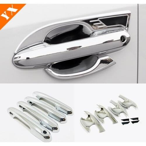 For Toyota RAV4 2019 2020 2021 ABS Chrome Car side Window Glass door handle bowl Decoration Accessories frame panel cover trim