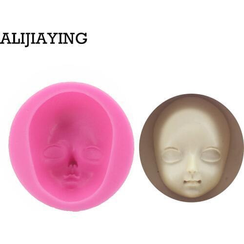 M0708 Baby Face Silicone Mold Cake Decoration tools Fondant Cake 3D Mold Food Grade