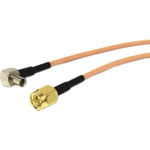3G ZTE modem cable TS9 Male plug right angle to SMA male RF Coax adapter RG316 30/50/100cm