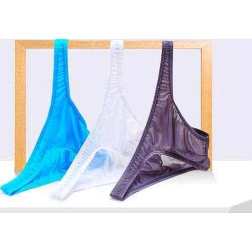 Men Bikini Underwear Briefs Ultra Thin Gay Sexy Underwear Mens Transparent Lingerie Low Rise Underpants ropa interior hombre