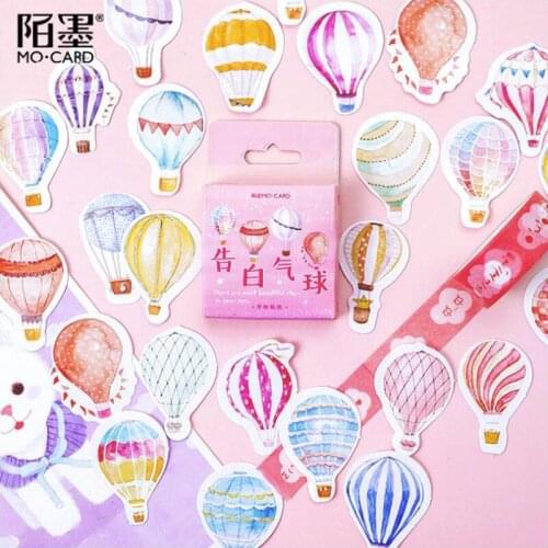 Confession Balloon Sticky Stickers Color Paper Decoracion Scrapbooking Office Stationery School Supplies Sticker Flakes 45PCS