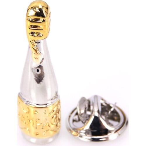 New bottle style Brooch high quality mens suit Brooch Lapel Badge Pin mens Wedding Shirt Lapel Brand Jewelry Pin