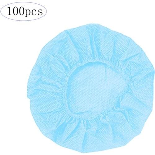 100Pcs/Bag Disposable Headphone Cover Nonwoven Earmuff Cushion 10-12CM Headset Earbud Earphone Foam Pad Cushion Sponge Covers H