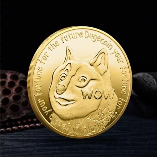 Dogecoin Gold & Sliver Plated Commemorative Coin Collectibles Dogecoin Edition Collectible Alloy Plating Tokened Craft Gift #5