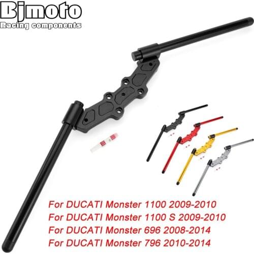 BJMOTO Motorcycle Adjustable Handlebar 7/8" 22mm Removable Handle Bar For DUCATI Monster 1100 S 696 796