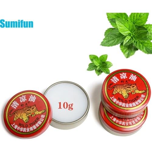 Sumifun 10g Original White Tiger Balm Ointment For Joint Anti-itching Headache Muscle Aches Pain Relief Cooling Refresh Cream P0