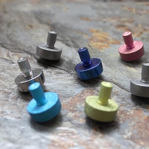 Titanium Alloy Ice Crystal Colorful Fidget Spinner EDC Hand Twist Gyro Children Educational Gifts Adults Decompression Toys 2021