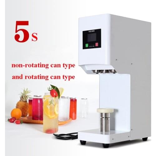 Intelligent can sealing machine for bubble water drink Full Automatic Cup Sealing machine can sealer for 55mm caliber bottles