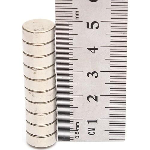 10 Pcs 12x5mm Neodymium Disc Super Strong Round Rare Earth N35 Fridge Magnets Fridge