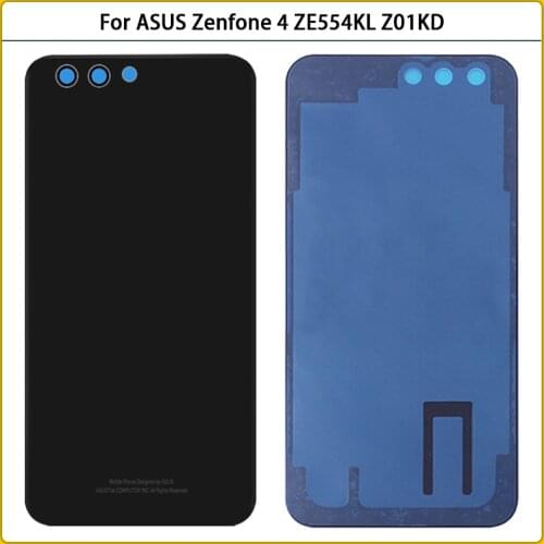 10PCS New 5.5" For ASUS Zenfone 4 ZE554KL Battery Cover Door Cover Back For Asus ZE554KL Z01KD Glass Rear Housing Case