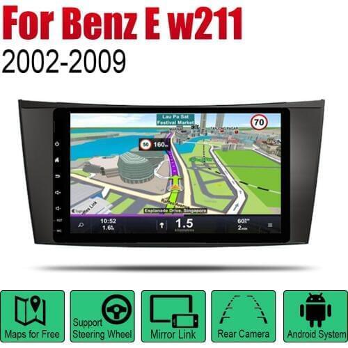 Android 2 Din Auto Radio For Mercedes Benz E class w211 2002~2009 NTG Car Multimedia Player GPS Navigation System Radio Stereo
