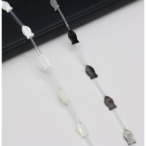 Natural shell sea pearl mother-of-pearl water fish-shaped loose spacing beads jewelry making DIY bracelet necklace accessories