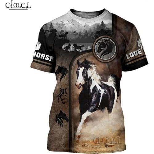HX Newest Animal Beautiful Horse 3D Print Men Women T Shirt Harajuku Fashion Hip Hop Sportswear Short Sleeve Tops Drop Shipping