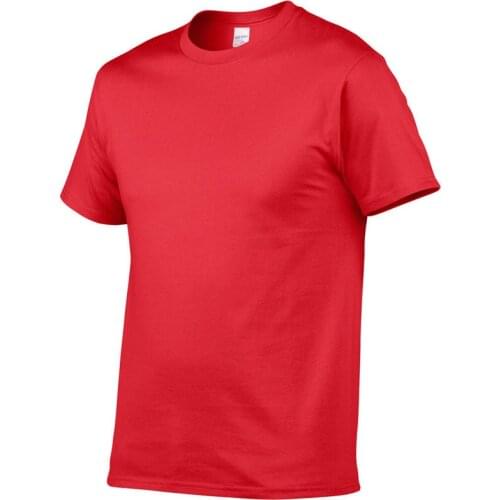 Mens T-shirt Cotton T shirt Round Neck Short Sleeve Summer Tee Solid Base Tshirt Oversized T-shirts Casual Loose Tops xs xxxl