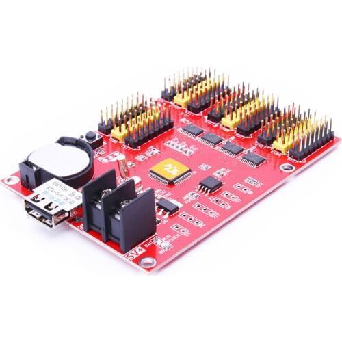 HD-U63 huidu led display control card for led video wall panel 12v led car message moving scrolling sign display led strip sign