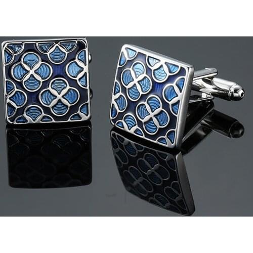 Quality clover Cufflinks new fashion jewelry fashion shirt flower Cufflinks mens Wedding Suit button pin gift