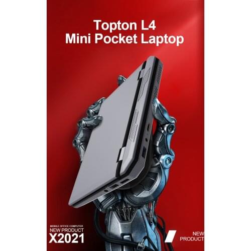 Topton Pocket Mini Laptop 7 Inch Touch Screen Celeron J3455 8GB RAM 2TB SSD Ultrabook Notebook 2.0MP Webcam Netbook Windows 10