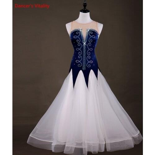 Custom made Ballroom Dance Costume Sexy Senior Sleeveless Ballroom Dance Dress For Women Ballroom Dance Competition Dresses