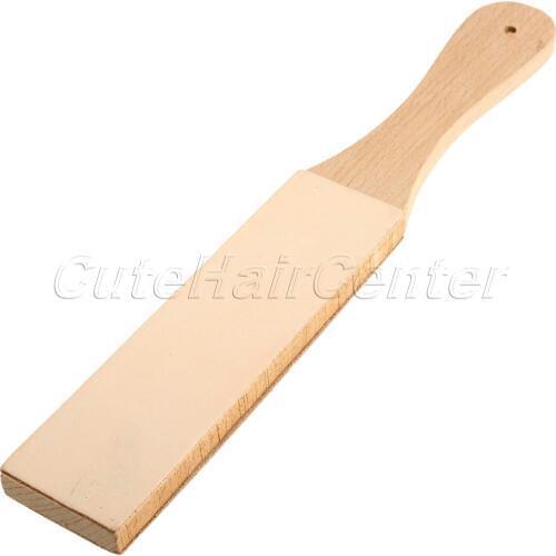 New Wood Handle Leather Cutting Tool Double Sided Polish Compound Shaving Razors Knives Leather Sharpening Strop Tools