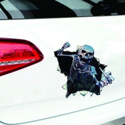 Skull Car Sticker Funny Colorful Car Stickers Auto Automobile Decals
