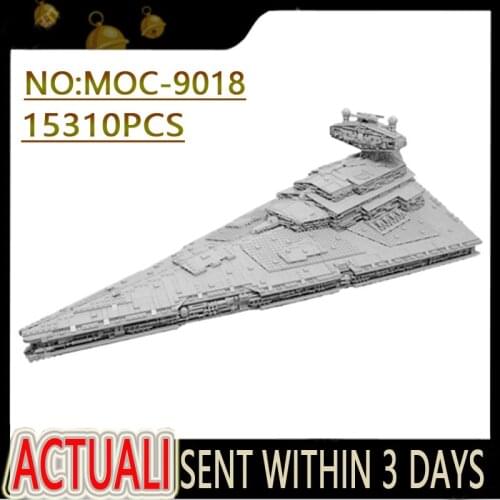 Legaaostyle MOC-9018 Imperial Star Destroyer Moderately Sized ISD with Full Interior Star Movie Wars Model Building Blocks Toys