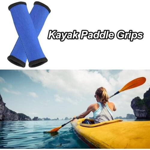 High Quality Kayak Paddle Grips Non-Slip Blue Comfortable Soft Hand Protection Kayak Accessories Long Kayak Trip for Adult