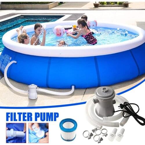 Above Ground Pool Filter Pump Electric Pool Circulating Cleaner Reusable Swimming Pool Filter Device C1