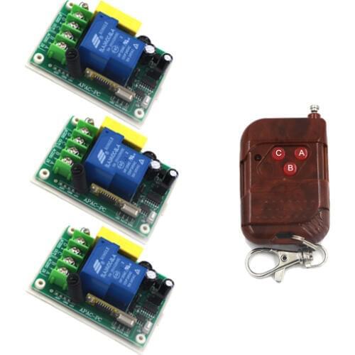 New Single Channel AC 220V 30A Multifunctional Switch Wireless Learning Code Remote Control Switch Wholesale SKU: 5528