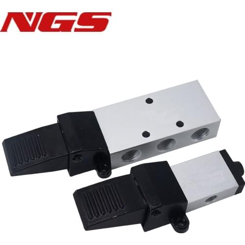K23R7/K25R7-8/10/15 G1/4" 3/8" 1/2"Air Pneumatic Foot Pedal Manual Valve Switch 2 Position 3 Way 5 Way