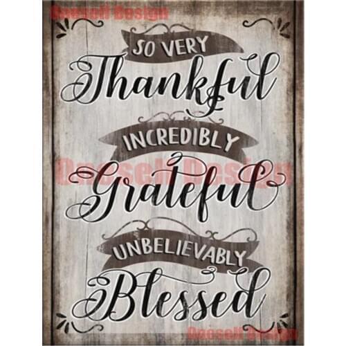 Thanksful 5d diamond painting full square diamond mosaic sale grateful 5d diamond embroidery sale livingroom wall sticker