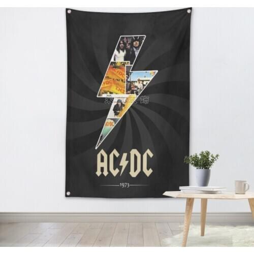 Rock Band Heavy Metal Music Posters Retro Loft Cloth Art Flag Banner Wall Hanging Tapestry Bedroom Dormitory Home Decoration