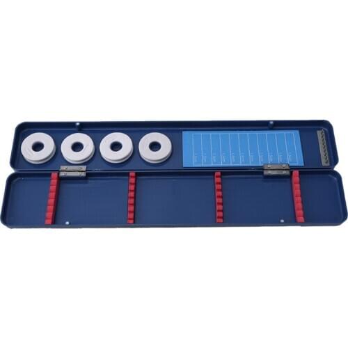 Blue Portable Fishing Tackle Box 1pcs Main Sub Line Shaft Circular Storage Fishing Supplies Outdoor Fishing Tools High Quality