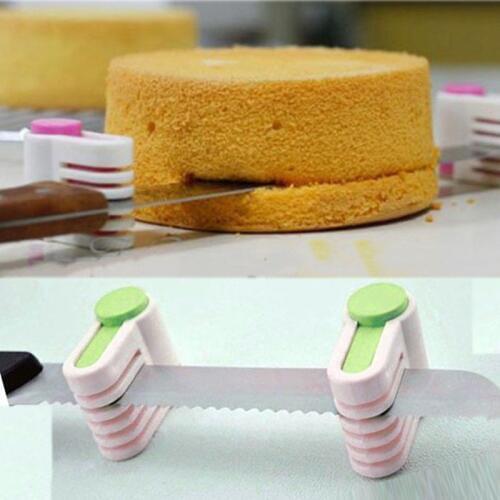 DIY Cake Slicers 5 Layers Cake Pie Slicer Sheet Guide Cutter Server Bread Cutting Fixator Tools Kitchen Bakeware Tool