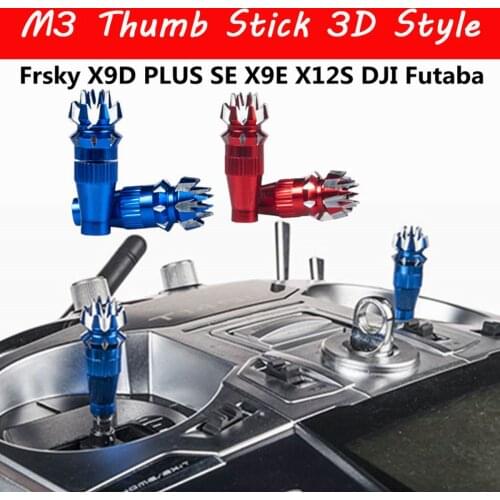 Alloy M3 M4 3D Stick Ends for Frsky X9D X7 FlySky I6S I6 I6X Jumper T16 RadioMaster JR Transmitters
