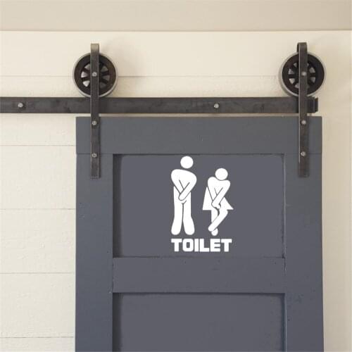 Funny Toilet Sticker WC Wall Sticker Vinyl Art Removable For WC Bathroom Mural Home Decor DIY Waterproof ov321