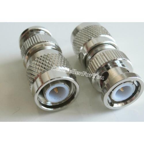1Pcs New TNC Male Plug To BNC Male Jack Connector RF Adapter