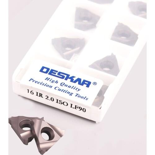 10pcs 16ER 16IR 1.5ISO LF90 16IR 16ER 2.0ISO LF90 High quality Cermet Threading Turning Tool Insert CNC Lathe Cutting Tool Blade