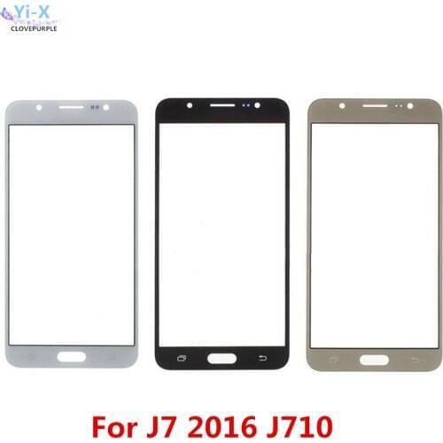 10pcs/lot Touch screen For Samsung Galaxy J7 2016 J710 J710F Front Outer Glass Top Lens Touch Screen Panel