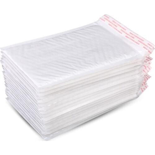 5PCS 110x130mm White Foam Envelope Bag Mailers Padded Shipping Envelope Bubble Mailer Packaging Bags For Business Packaging